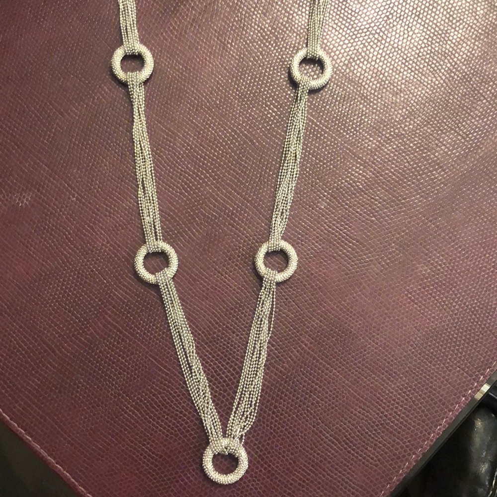 Silver Statement Necklace - image 3